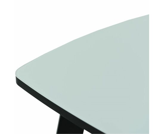 Стол «Валенсия» 130x80, стекло Opti белое/черный, изображение 8 | Интернет магазин мебели и декора LifeDekor