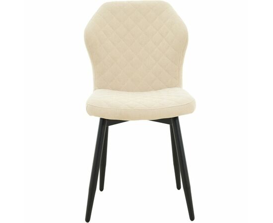 Стул «Вилла», велюр Бренди крем, каркас черный, изображение 5 | Интернет магазин мебели и декора LifeDekor