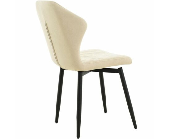 Стул «Вилла», велюр Бренди крем, каркас черный, изображение 6 | Интернет магазин мебели и декора LifeDekor