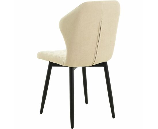 Стул «Вилла», велюр Бренди крем, каркас черный, изображение 7 | Интернет магазин мебели и декора LifeDekor