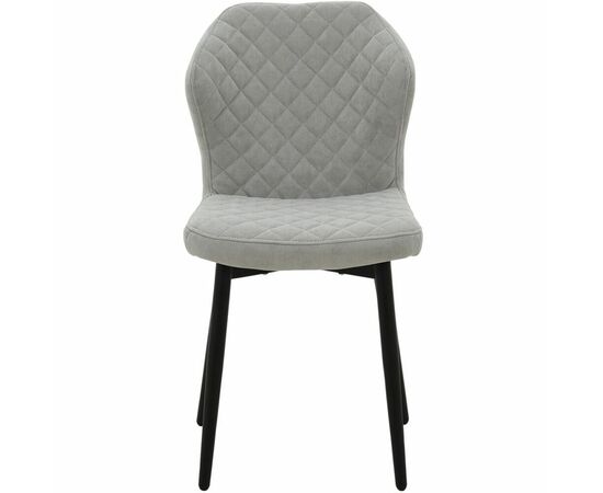 Стул «Вилла», велюр Бренди силвер, каркас черный, изображение 4 | Интернет магазин мебели и декора LifeDekor