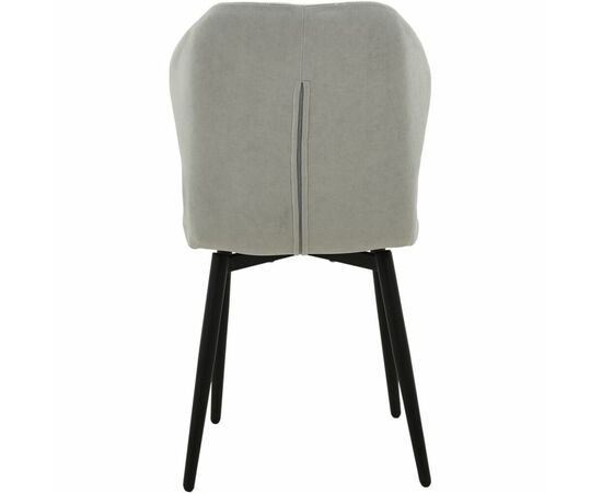 Стул «Вилла», велюр Бренди силвер, каркас черный, изображение 6 | Интернет магазин мебели и декора LifeDekor