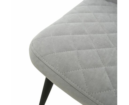 Стул «Вилла», велюр Бренди силвер, каркас черный, изображение 7 | Интернет магазин мебели и декора LifeDekor