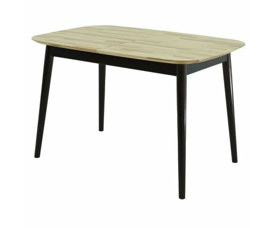 Стол «Крит» 120x80, дуб светлый/черный | Интернет магазин мебели и декора LifeDekor