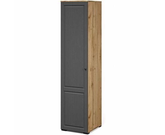 Шкаф «Лацио Сканди» 1д ЛВ, Вотан/Сканди графит | Интернет магазин мебели и декора LifeDekor