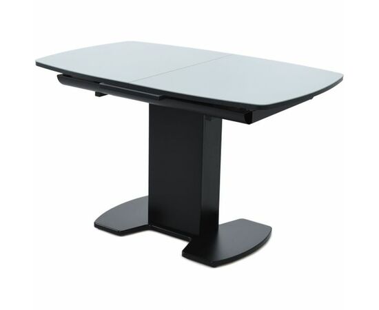 Стол «Будапешт» 130x80 стекло серое, черный | Интернет магазин мебели и декора LifeDekor