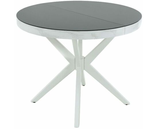 Стол «Оскар» D950 GLASS, стекло черное | Интернет магазин мебели и декора LifeDekor