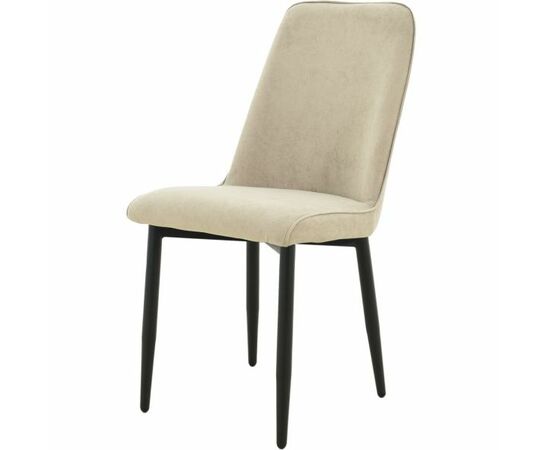 Стул «Дейзи», Вивальди 04, каркас черный | Интернет магазин мебели и декора LifeDekor