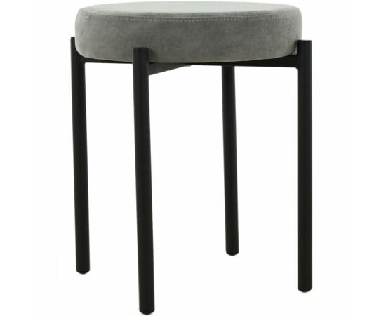Табурет «Кампо», велюр Вивальди 07, каркас черный | Интернет магазин мебели и декора LifeDekor