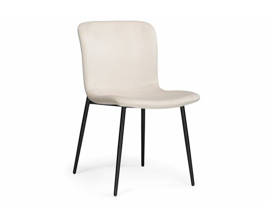 Стул на металлокаркасе Игон бежевый / черный муар | Интернет магазин мебели и декора LifeDekor