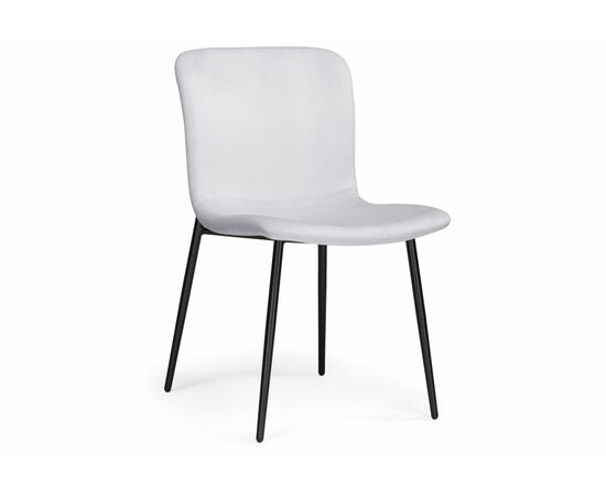 Стул на металлокаркасе Игон серый / черный муар | Интернет магазин мебели и декора LifeDekor