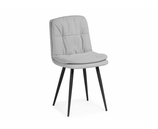 Стул на металлокаркасе Майк светло-серый / черный | Интернет магазин мебели и декора LifeDekor