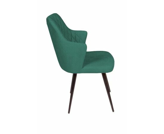 Стул поворотный на 360 градусов Hunt ромб, бархат зеленый 19 / чёрный конус, изображение 3 | Интернет магазин мебели и декора LifeDekor