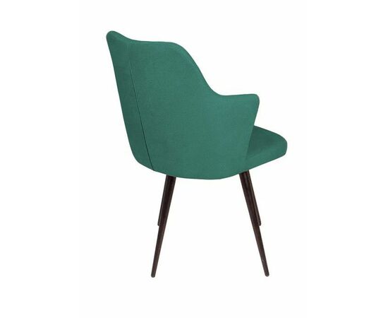 Стул поворотный на 360 градусов Hunt ромб, бархат зеленый 19 / чёрный конус, изображение 7 | Интернет магазин мебели и декора LifeDekor