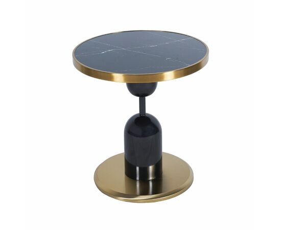 Кофейный столик Gloria диам.50см x 54см, чёрный, металл | Интернет магазин мебели и декора LifeDekor