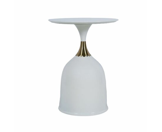 Кофейный столик Stupa 40x54см, белый, металл | Интернет магазин мебели и декора LifeDekor