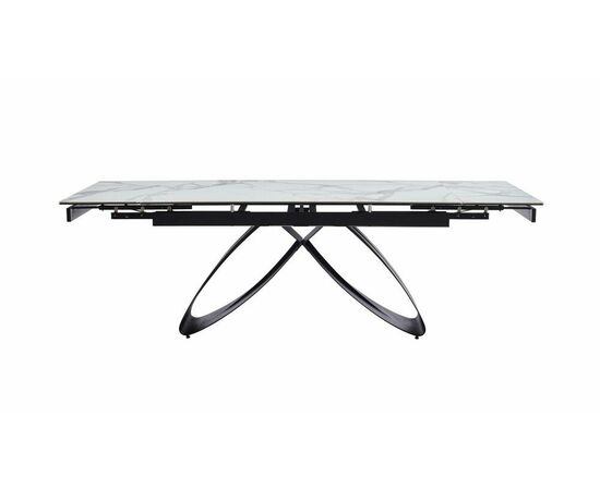 Стол керамический Enzo160-240*90 белый глянец/черный, изображение 3 | Интернет магазин мебели и декора LifeDekor