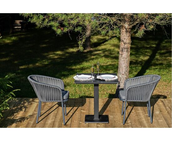 "Каффе" обеденная группа на 2 персоны, цвет "серый гранит", изображение 2 | Интернет магазин мебели и декора LifeDekor