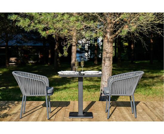 "Каффе" обеденная группа на 2 персоны, цвет "серый гранит", изображение 3 | Интернет магазин мебели и декора LifeDekor