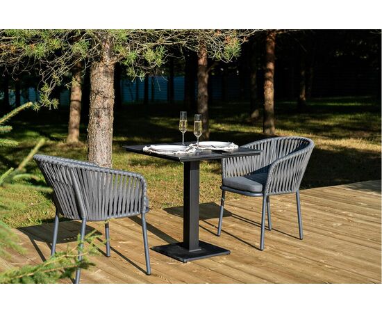 "Каффе" обеденная группа на 2 персоны, цвет "серый гранит", изображение 4 | Интернет магазин мебели и декора LifeDekor