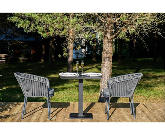 "Каффе" обеденная группа на 2 персоны, цвет "серый гранит", изображение 5 | Интернет магазин мебели и декора LifeDekor