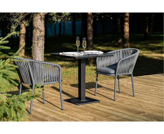 "Каффе" обеденная группа на 2 персоны, цвет "серый гранит", изображение 6 | Интернет магазин мебели и декора LifeDekor