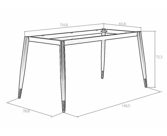 Подстолье обеденное DOBRIN LESTER, изображение 6 | Интернет магазин мебели и декора LifeDekor