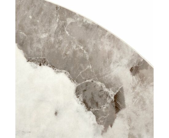 Кофейный столик Stupa диам.40см x 54см, серый мрамор, металл, керамика, изображение 4 | Интернет магазин мебели и декора LifeDekor