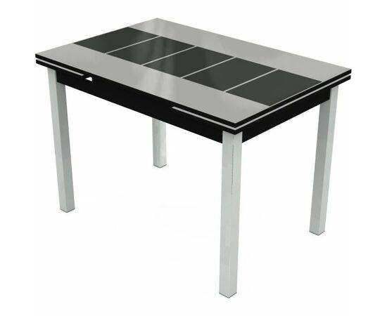 Стол «Шанхай» Каре 110x74см, бело-черный | Интернет магазин мебели и декора LifeDekor