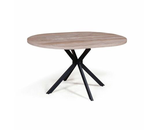 Стол круглый Vegas раздвижной (100+40) дуб эндгрейн, изображение 12 | Интернет магазин мебели и декора LifeDekor