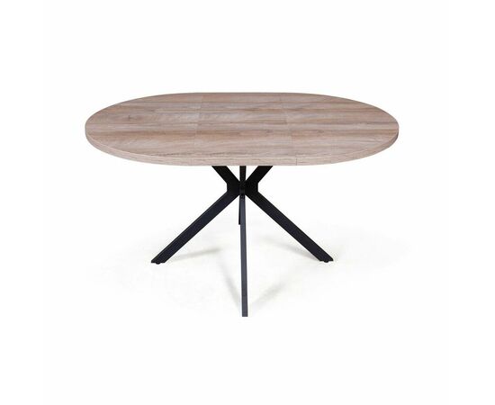 Стол круглый Vegas раздвижной (100+40) дуб эндгрейн, изображение 11 | Интернет магазин мебели и декора LifeDekor