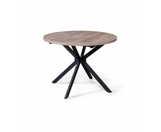 Стол круглый Vegas раздвижной (100+40) дуб эндгрейн, изображение 10 | Интернет магазин мебели и декора LifeDekor