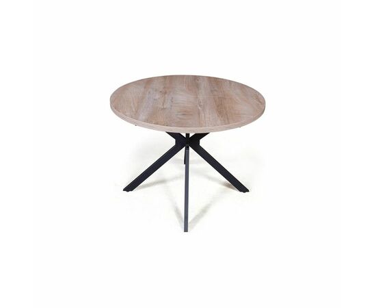 Стол круглый Vegas раздвижной (100+40) дуб эндгрейн, изображение 2 | Интернет магазин мебели и декора LifeDekor