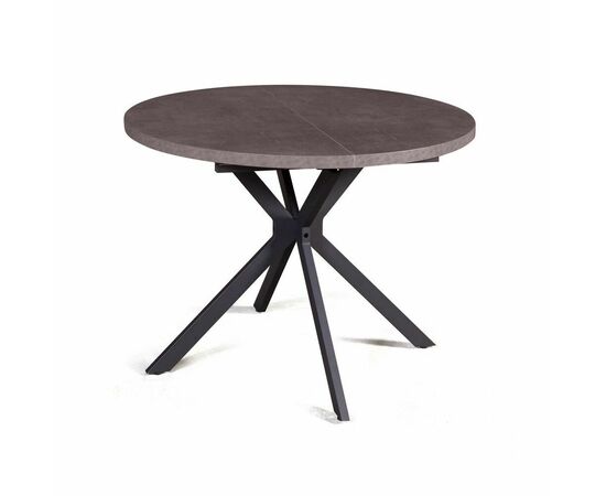 Стол круглый Vegas раздвижной (100+40) камень темный, изображение 2 | Интернет магазин мебели и декора LifeDekor