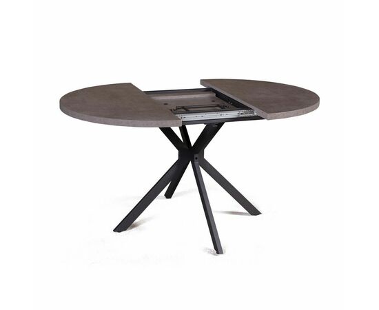 Стол круглый Vegas раздвижной (100+40) камень темный, изображение 5 | Интернет магазин мебели и декора LifeDekor