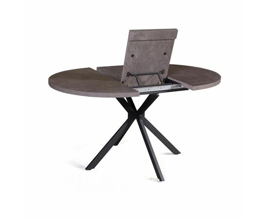 Стол круглый Vegas раздвижной (100+40) камень темный, изображение 6 | Интернет магазин мебели и декора LifeDekor