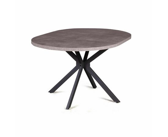 Стол круглый Vegas раздвижной (100+40) камень темный, изображение 11 | Интернет магазин мебели и декора LifeDekor