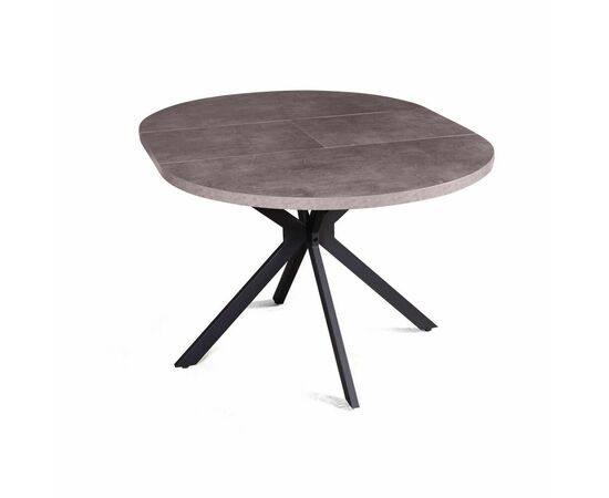 Стол круглый Vegas раздвижной (100+40) камень темный, изображение 12 | Интернет магазин мебели и декора LifeDekor