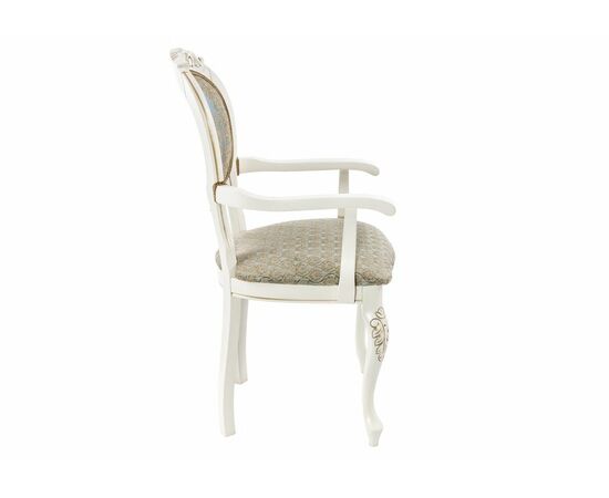 Кресло Adriano 2 молочный с патиной, изображение 5 | Интернет магазин мебели и декора LifeDekor