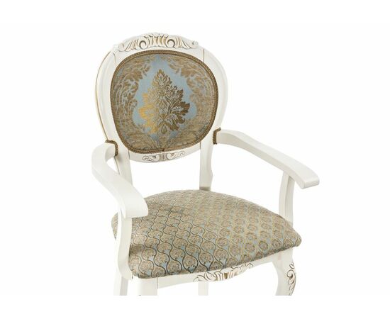 Кресло Adriano 2 молочный с патиной, изображение 6 | Интернет магазин мебели и декора LifeDekor