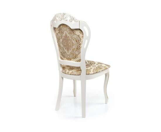 Стул деревянный Bronte молочный с патиной, изображение 4 | Интернет магазин мебели и декора LifeDekor