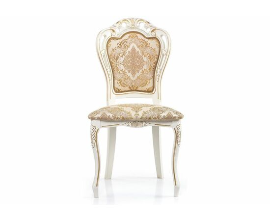 Стул деревянный Bronte молочный с патиной, изображение 5 | Интернет магазин мебели и декора LifeDekor