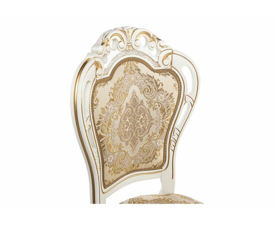 Стул деревянный Bronte молочный с патиной, изображение 7 | Интернет магазин мебели и декора LifeDekor