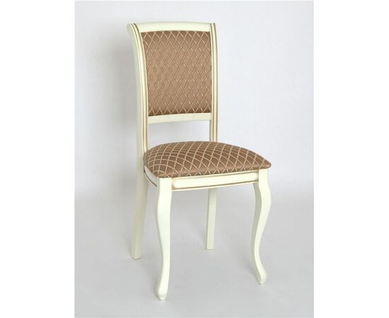 Стул Дионис (эмаль тон 11 + золот. патина/ткань Palermo) | Интернет магазин мебели и декора LifeDekor