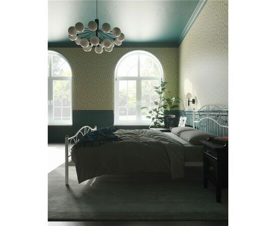 Кровать с изножьем Глэдис  (140х200/ноги металл/цвет Белый), изображение 3 | Интернет магазин мебели и декора LifeDekor