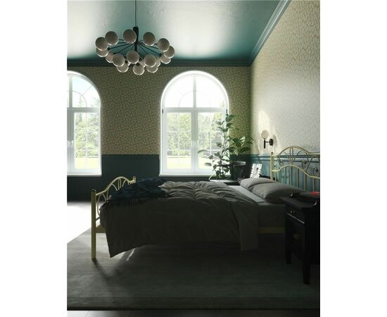 Кровать с изножьем Глэдис  (160х200/ноги металл/цвет Бежевый), изображение 3 | Интернет магазин мебели и декора LifeDekor