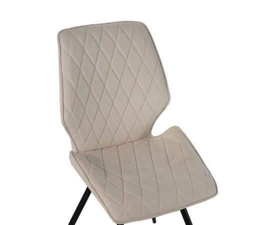 Стул Liam c поворотно-возвратным механизмом, велюр латте/черный, изображение 6 | Интернет магазин мебели и декора LifeDekor