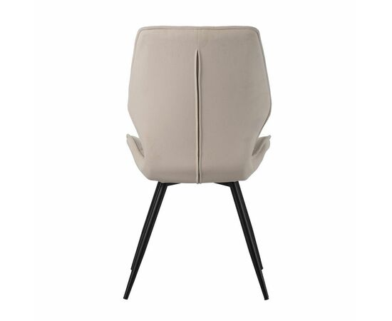 Стул Liam c поворотно-возвратным механизмом, велюр латте/черный, изображение 5 | Интернет магазин мебели и декора LifeDekor