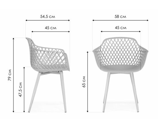 Пластиковый стул Rikon black / wood, изображение 2 | Интернет магазин мебели и декора LifeDekor
