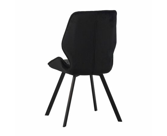 Стул Liam c поворотно-возвратным механизмом, графит велюр/черный, изображение 4 | Интернет магазин мебели и декора LifeDekor